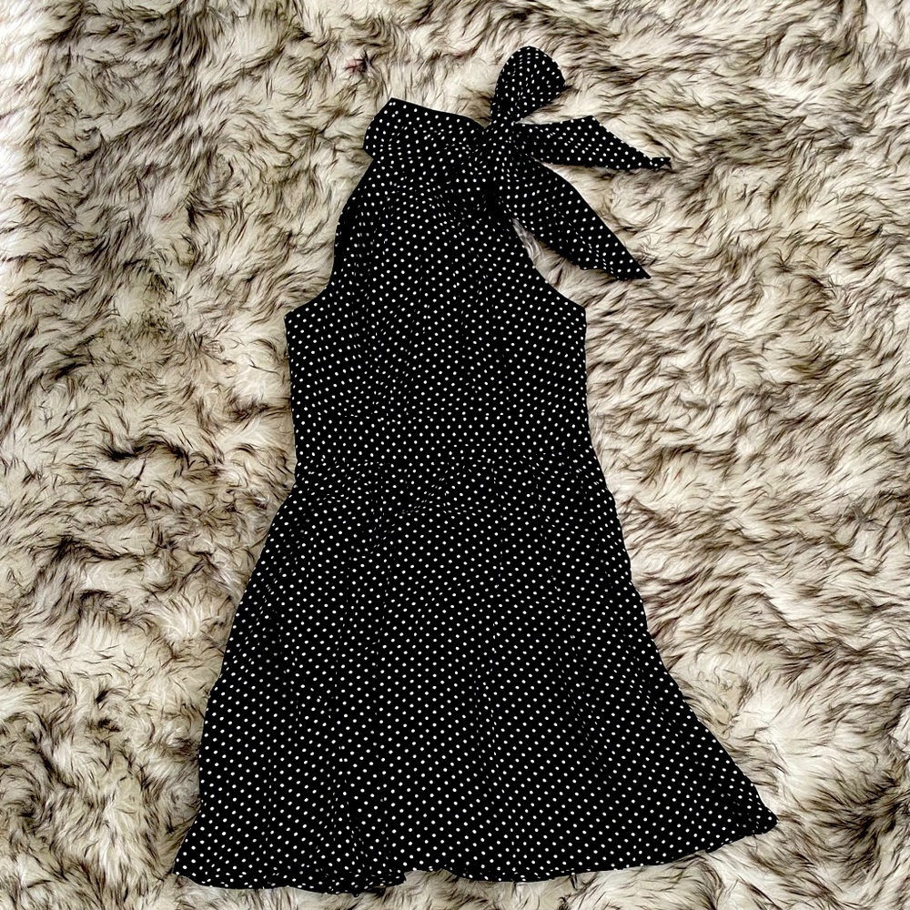 Express Polka Dot Cocktail Dress